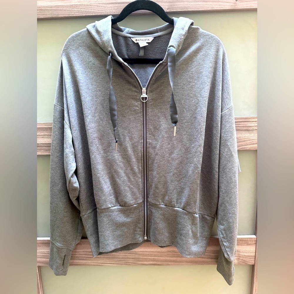 Athleta gray Zip-Up Hoodie